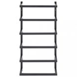 fekete acél törölközőtartó 24 x 12 x 48 cm