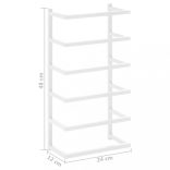 fehér acél törölközőtartó 24 x 12 x 48 cm