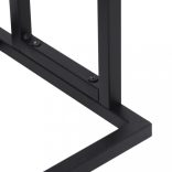 szabadon álló fekete vas törölközőtartó 48 x 24 x 78,5 cm