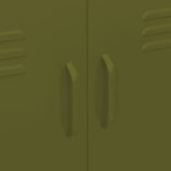 olívazöld acél tárolószekrény 80 x 35 x 101,5 cm