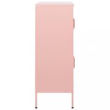 rózsaszín acél tárolószekrény 80 x 35 x 101,5 cm