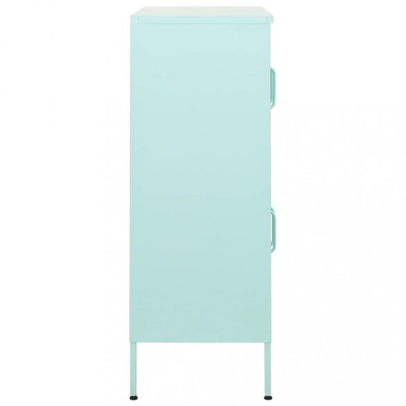 mentazöld acél tárolószekrény 80 x 35 x 101,5 cm