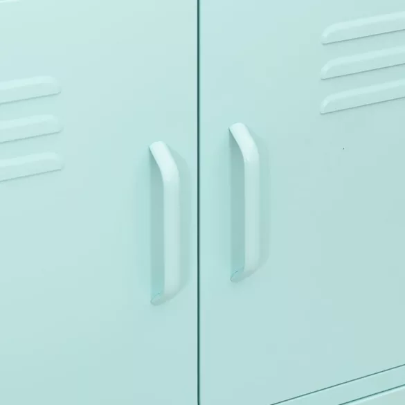 mentazöld acél tárolószekrény 80 x 35 x 101,5 cm