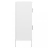 fehér acél tárolószekrény 80 x 35 x 101,5 cm