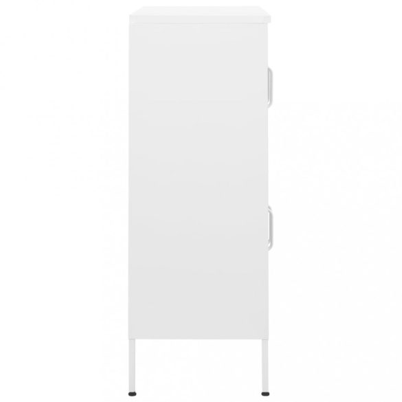 fehér acél tárolószekrény 80 x 35 x 101,5 cm