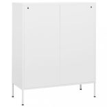 fehér acél tárolószekrény 80 x 35 x 101,5 cm
