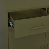 olívazöld acél tárolószekrény 80 x 35 x 101,5 cm