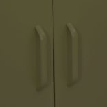 olívazöld acél tárolószekrény 80 x 35 x 101,5 cm