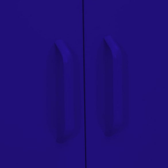 tengerészkék acél tárolószekrény 80 x 35 x 101,5 cm