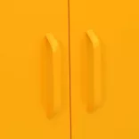 mustársárga acél tárolószekrény 80 x 35 x 101,5 cm