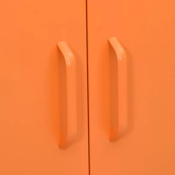 narancssárga acél tárolószekrény 80 x 35 x 101,5 cm