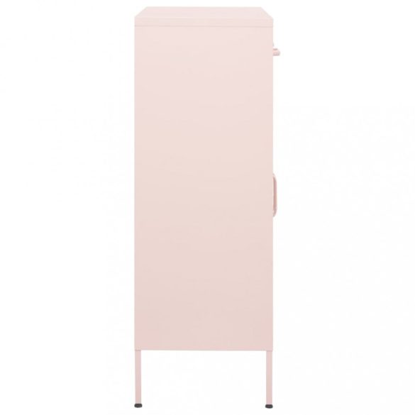 rózsaszín acél tárolószekrény 80 x 35 x 101,5 cm