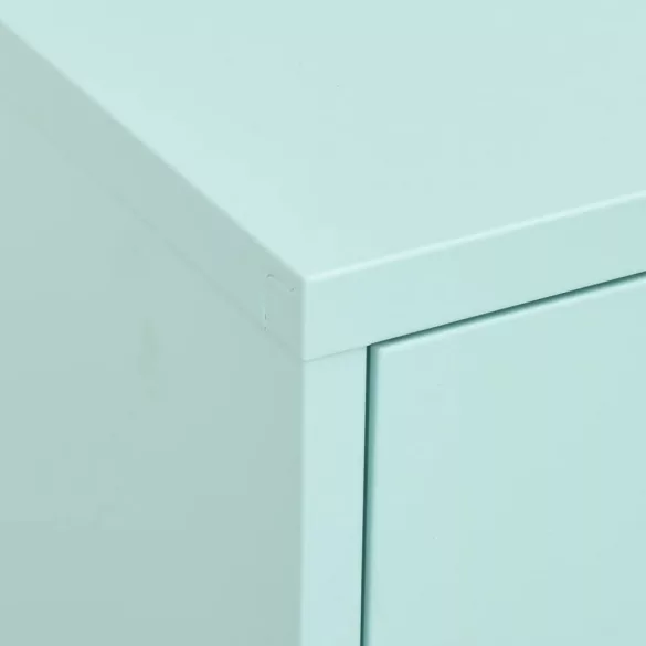 mentazöld acél tárolószekrény 80 x 35 x 101,5 cm