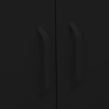 fekete acél tárolószekrény 80 x 35 x 101,5 cm