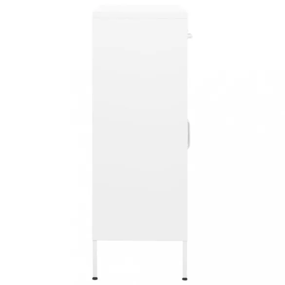 fehér acél tárolószekrény 80 x 35 x 101,5 cm