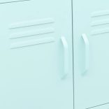 mentazöld acél tárolószekrény 60 x 35 x 56 cm