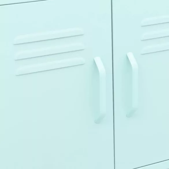 mentazöld acél tárolószekrény 60 x 35 x 56 cm