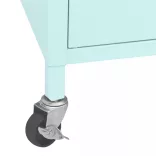 mentazöld acél tárolószekrény 60 x 35 x 56 cm