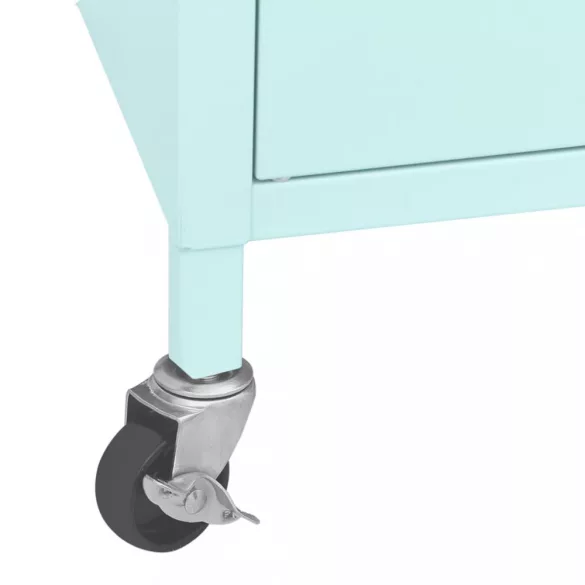 mentazöld acél tárolószekrény 60 x 35 x 56 cm