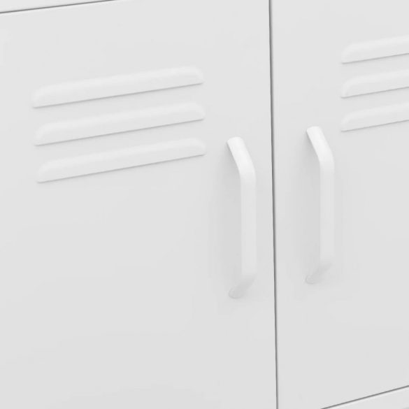 fehér acél tárolószekrény 60 x 35 x 56 cm