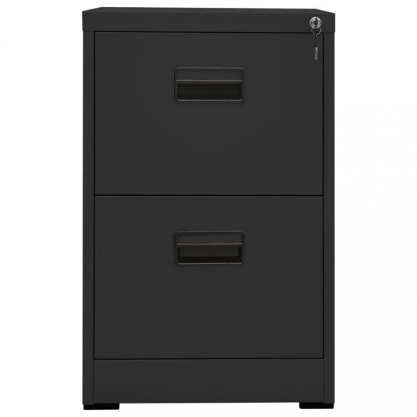 antracitszürke acél irattartó szekrény 46 x 62 x 72,5 cm