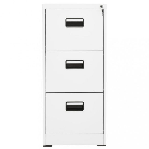 fehér acél irattartó szekrény 46 x 62 x 102,5 cm