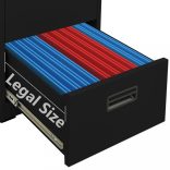 fekete acél irattartó szekrény 46 x 62 x 102,5 cm