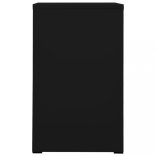 fekete acél irattartó szekrény 46 x 62 x 102,5 cm