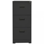 antracitszürke acél irattartó szekrény 46 x 62 x 102,5 cm