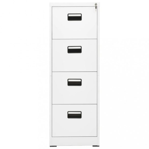 fehér acél irattartó szekrény 46 x 62 x 133 cm