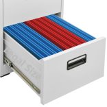 világosszürke acél irattartó szekrény 46 x 62 x 164 cm