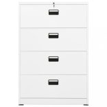 fehér acél irattartó szekrény 90 x 46 x 134 cm