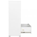 fehér acél irattartó szekrény 90 x 46 x 134 cm