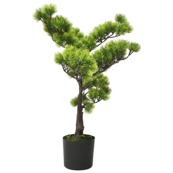 zöld cserepes mű fenyőbonsai 60 cm