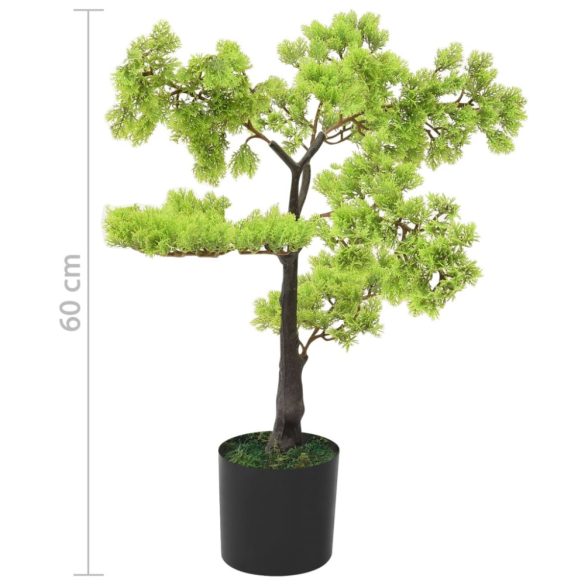 zöld cserepes mű ciprusbonsai 60 cm
