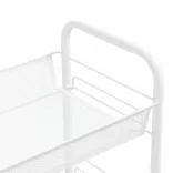 fehér 4 szintes vas konyhai kerekes kocsi 46 x 26 x 85 cm