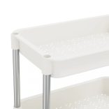 5 szintes fehér vas és ABS konyhai kocsi 42 x 29 x 128 cm