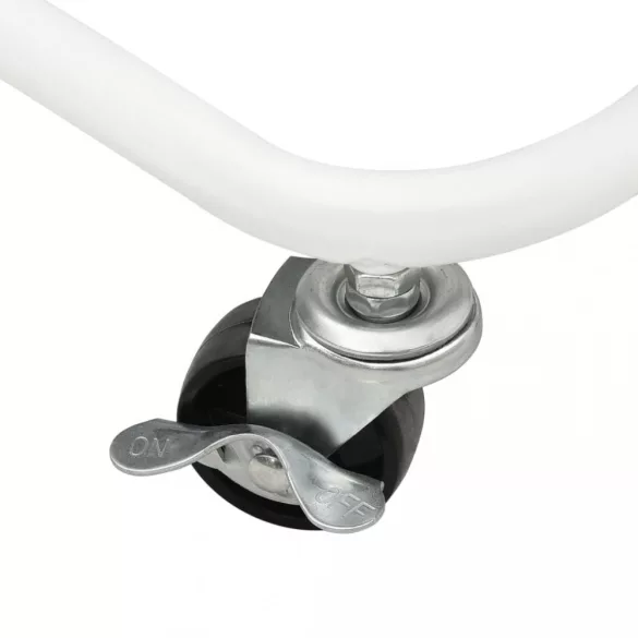 fehér 3 szintes vas és ABS konyhai kerekes kocsi 42x35x85 cm