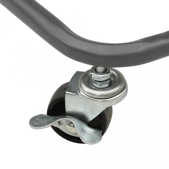 szürke 3 szintes vas és ABS konyhai kerekes kocsi 42x35x85 cm