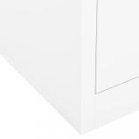 fehér acél irodai szekrény 90 x 40 x 102 cm