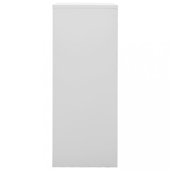 világosszürke acél irodai szekrény 90 x 40 x 102 cm