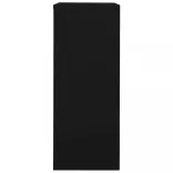 fekete acél irodai szekrény 90 x 40 x 102 cm