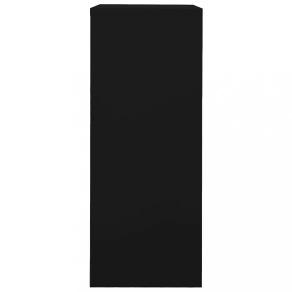 fekete acél irodai szekrény 90 x 40 x 102 cm