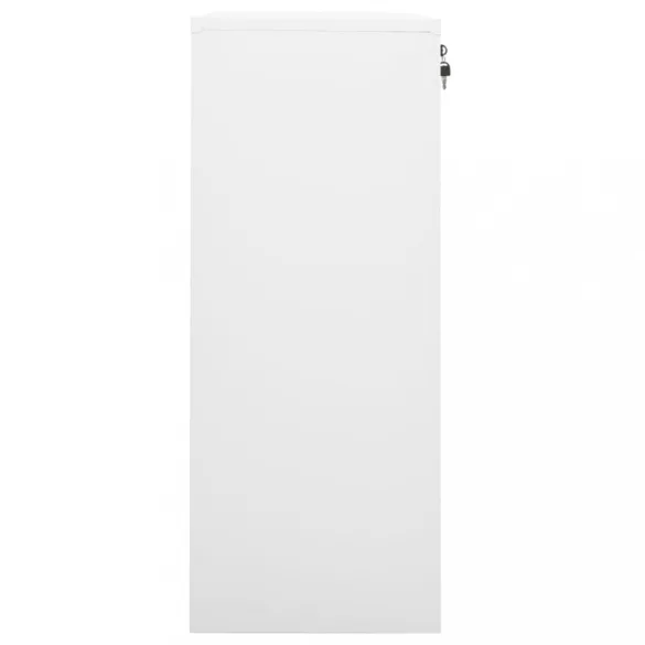 fehér acél irodai szekrény 90 x 40 x 102 cm
