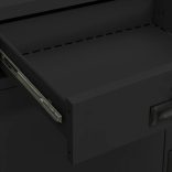 antracitszürke acél irodai szekrény 90 x 40 x 102 cm