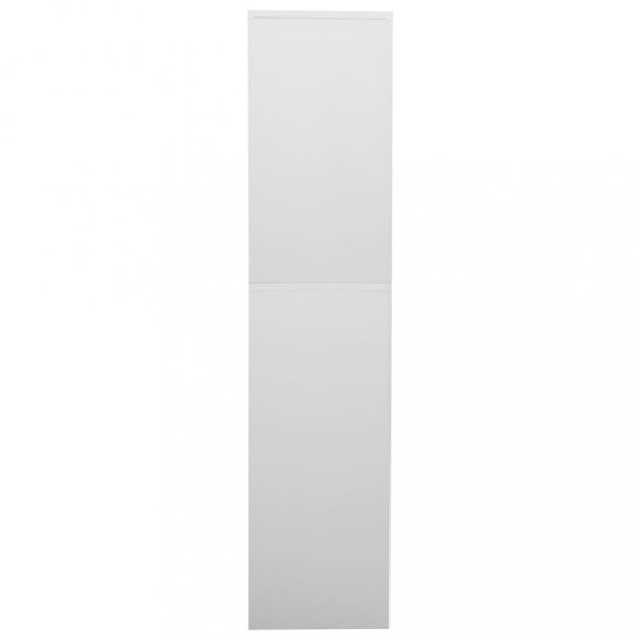 világosszürke acél irodai szekrény 90 x 40 x 180 cm