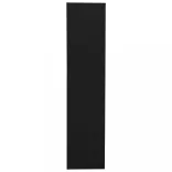 fekete acél irodai szekrény 90 x 40 x 180 cm