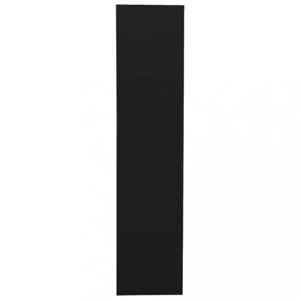 fekete acél irodai szekrény 90 x 40 x 180 cm