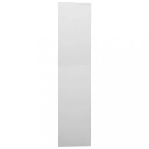 világosszürke acél irodai szekrény 90 x 40 x 180 cm