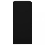 fekete acél tolóajtós szekrény 90 x 40 x 90 cm